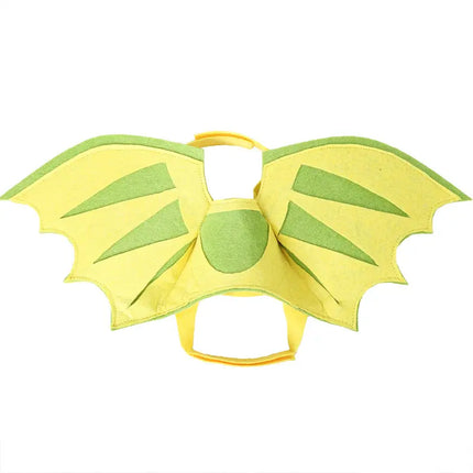 Yellow and green dinosaur wings pet costume for dogs and cats by Nai Pet Store