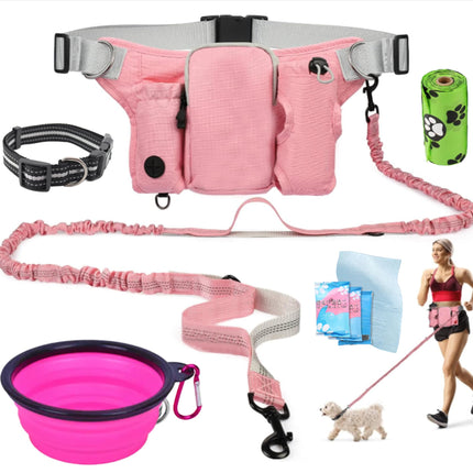 VOLUPTAS Hands-Free Dog Walking Belt & Leash Set