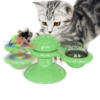 Vert avec lumière / Jouet rotatif pour chat