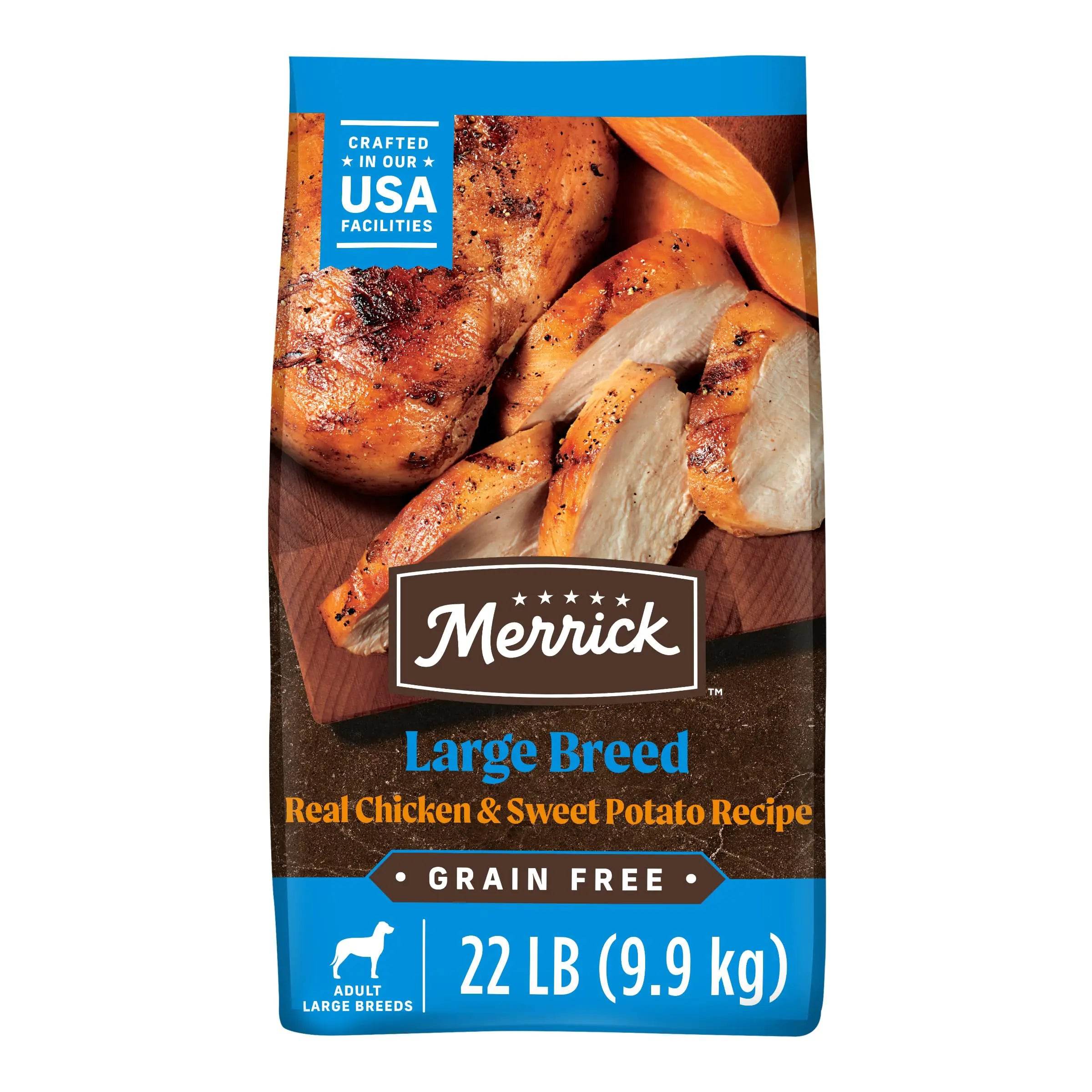 Merrick Grain Free Premium Large Breed Dry Dog Food - 22.0 lb. Bag - Nai Pet Store