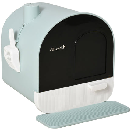 Cat Litter Box With Lid™ | Indoor Hooded Litter Box with Tray, Scoop & Strainer for Cats