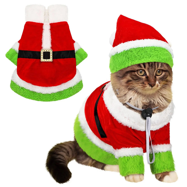 Green Christmas Pet Costume