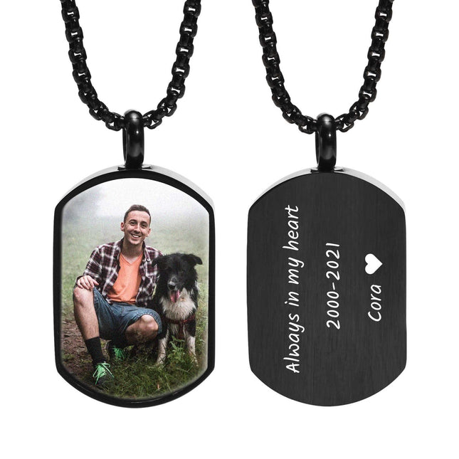 VNOX Pet Memorial Cremation Urn Necklace
