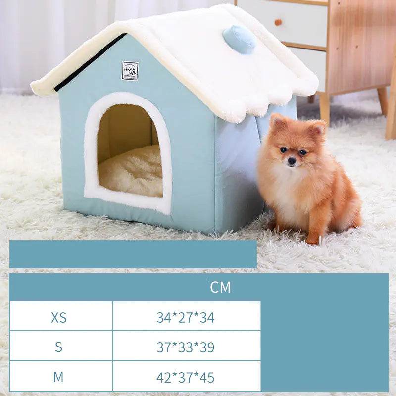 Warm Closed Dog Kennel House for Pets - Nai Pet Store