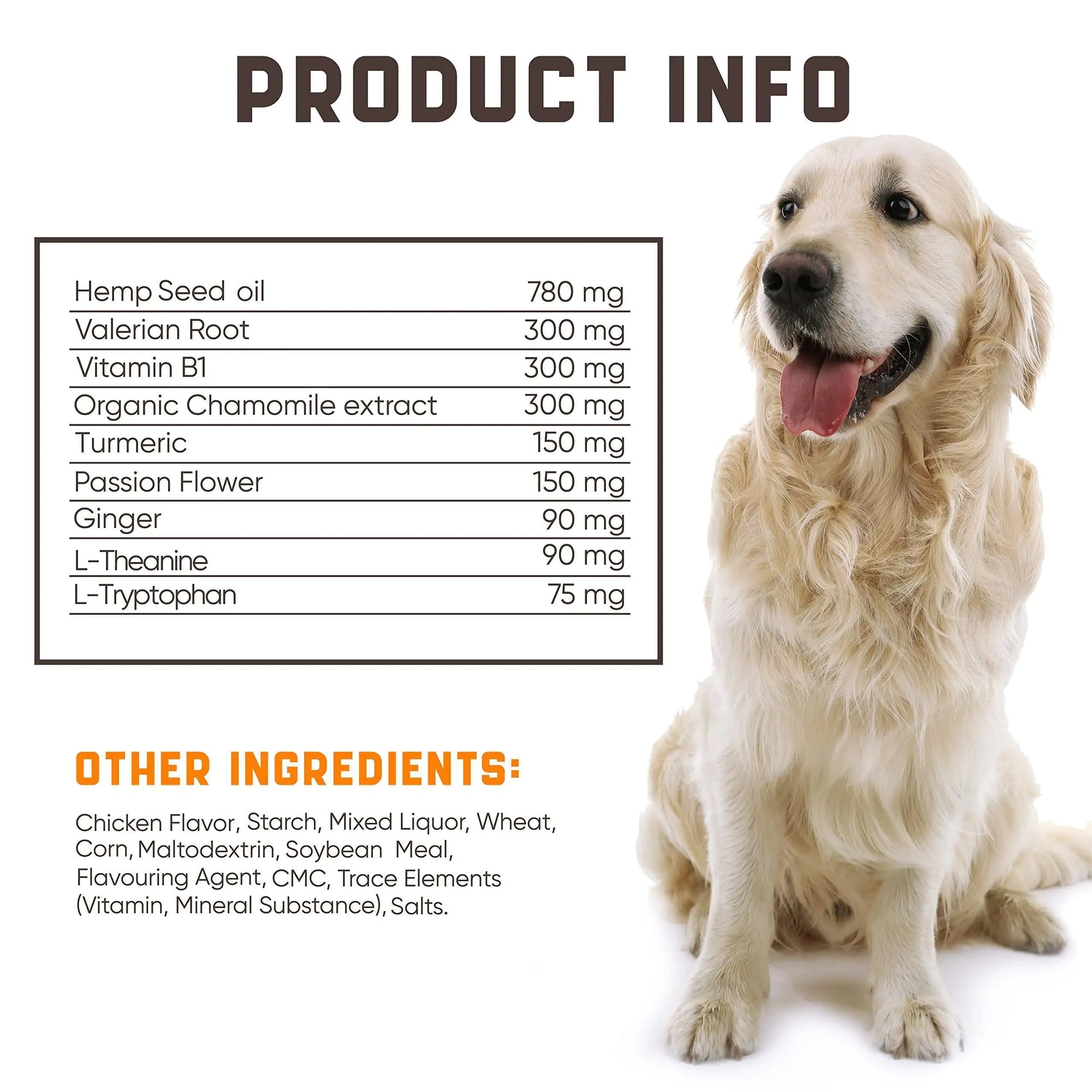 Natural Calming Chews for Dogs W/ Hemp Oil