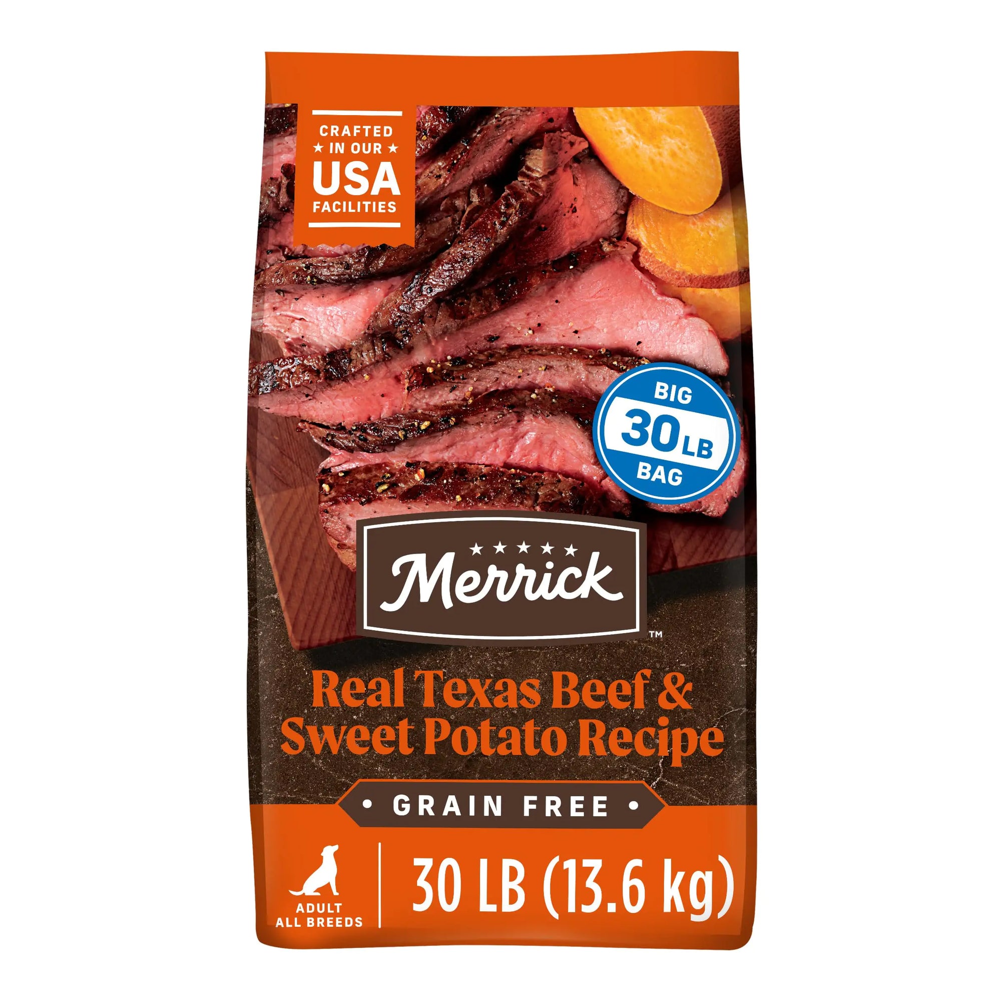 Merrick Premium Grain Free Dry Adult Dog Food- 30.0 lb. Bag