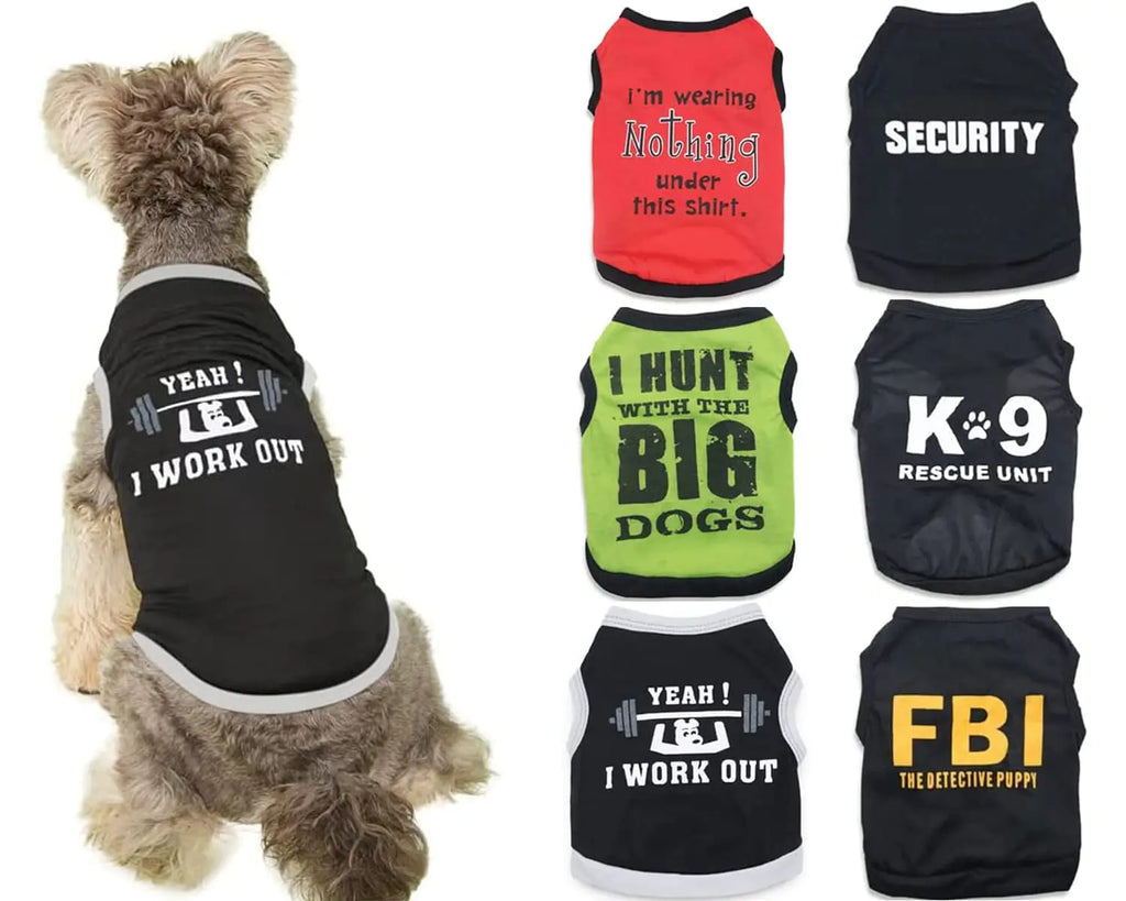 6 Pieces Small Puppy Shirts