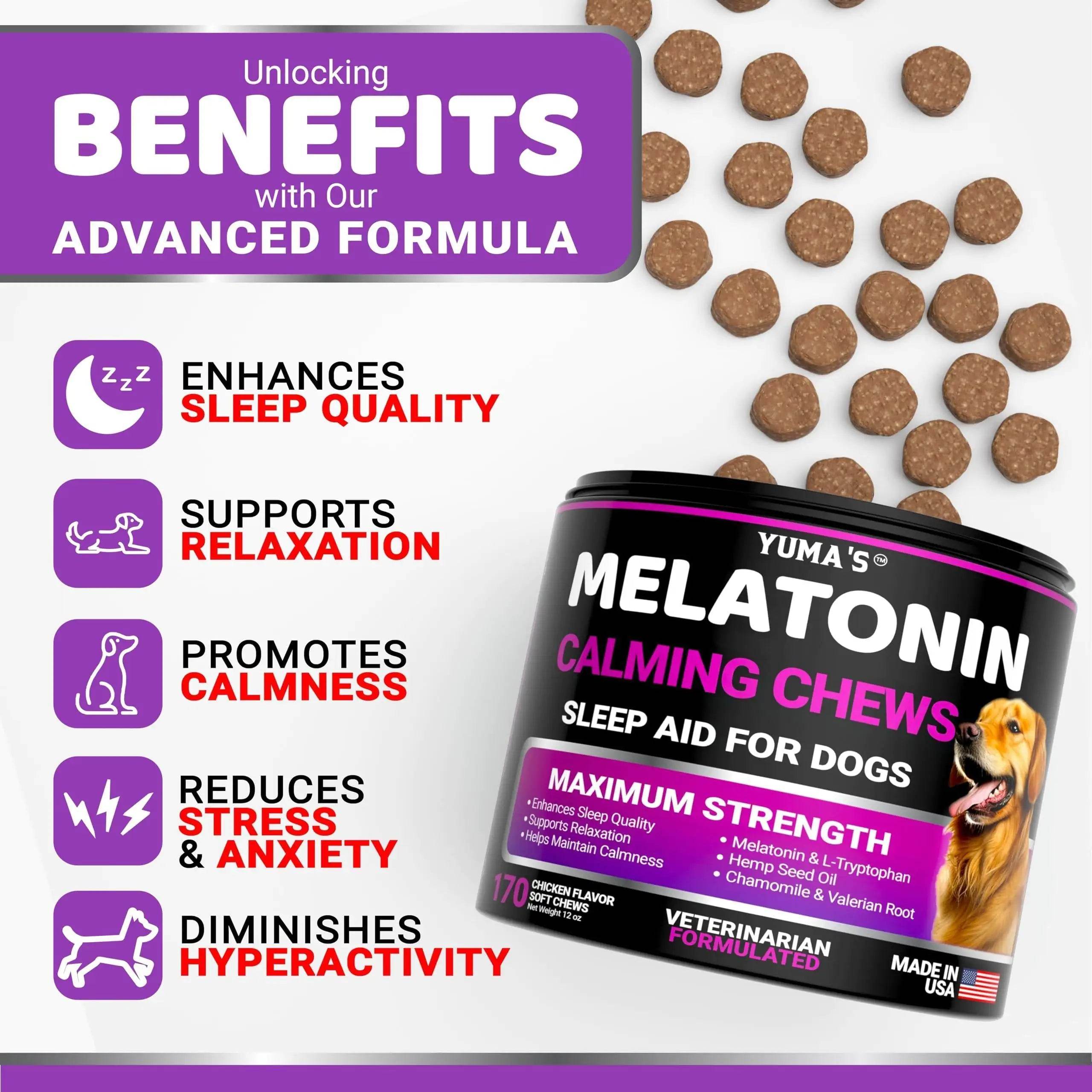 Melatonin Calming Chews for Dogs - Nai Pet Store
