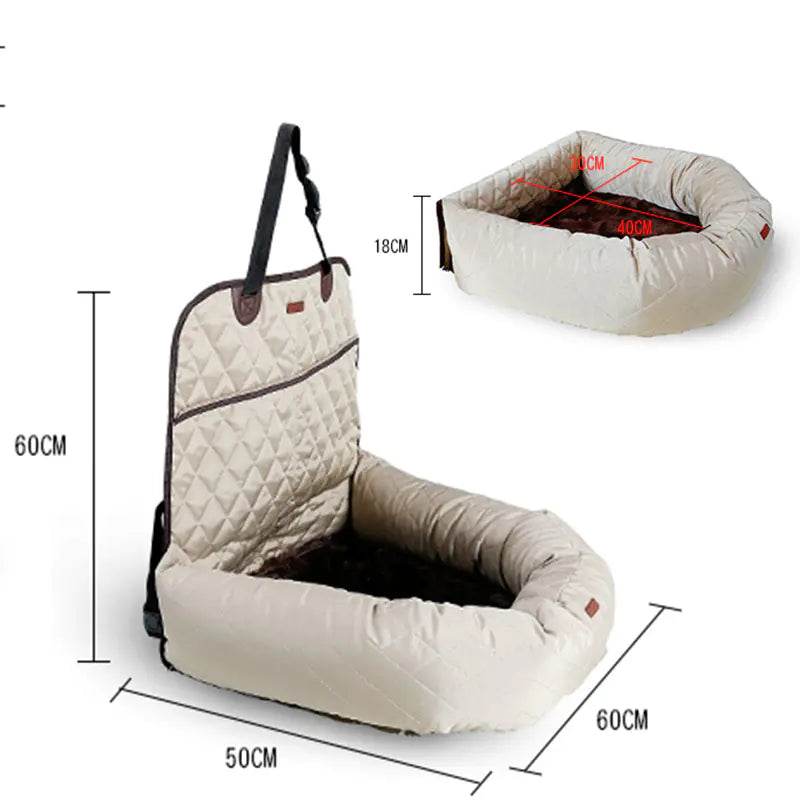 New Multifunctional Pet Car Bed with Thick Cushion - Nai Pet Store