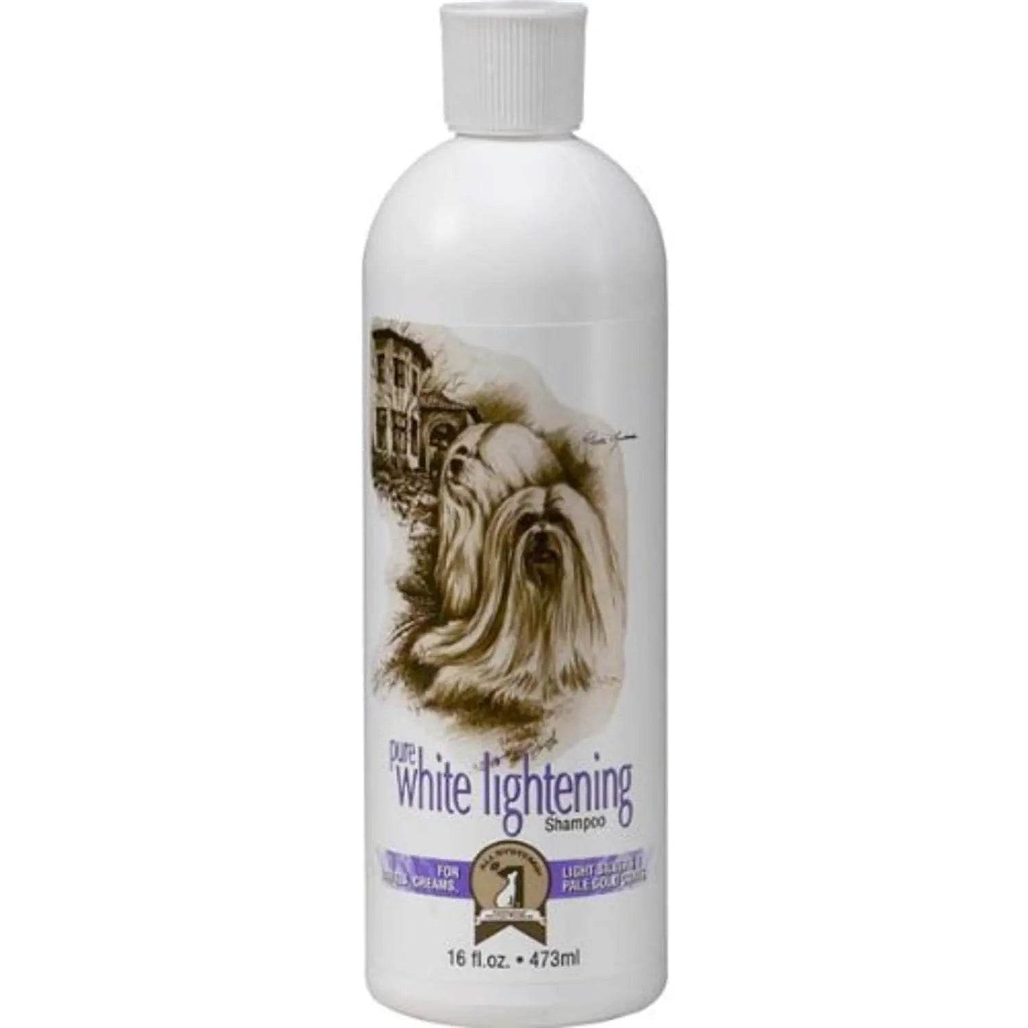 #1 All Systems Pure White Lightening Pet Shampoo 16-Ounce - Nai Pet Store