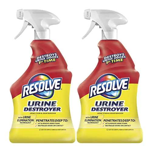 Resolve Urine Destroyer Pet Urine Stain and Odor Remover Spray 32oz 2 Count - Nai Pet Store