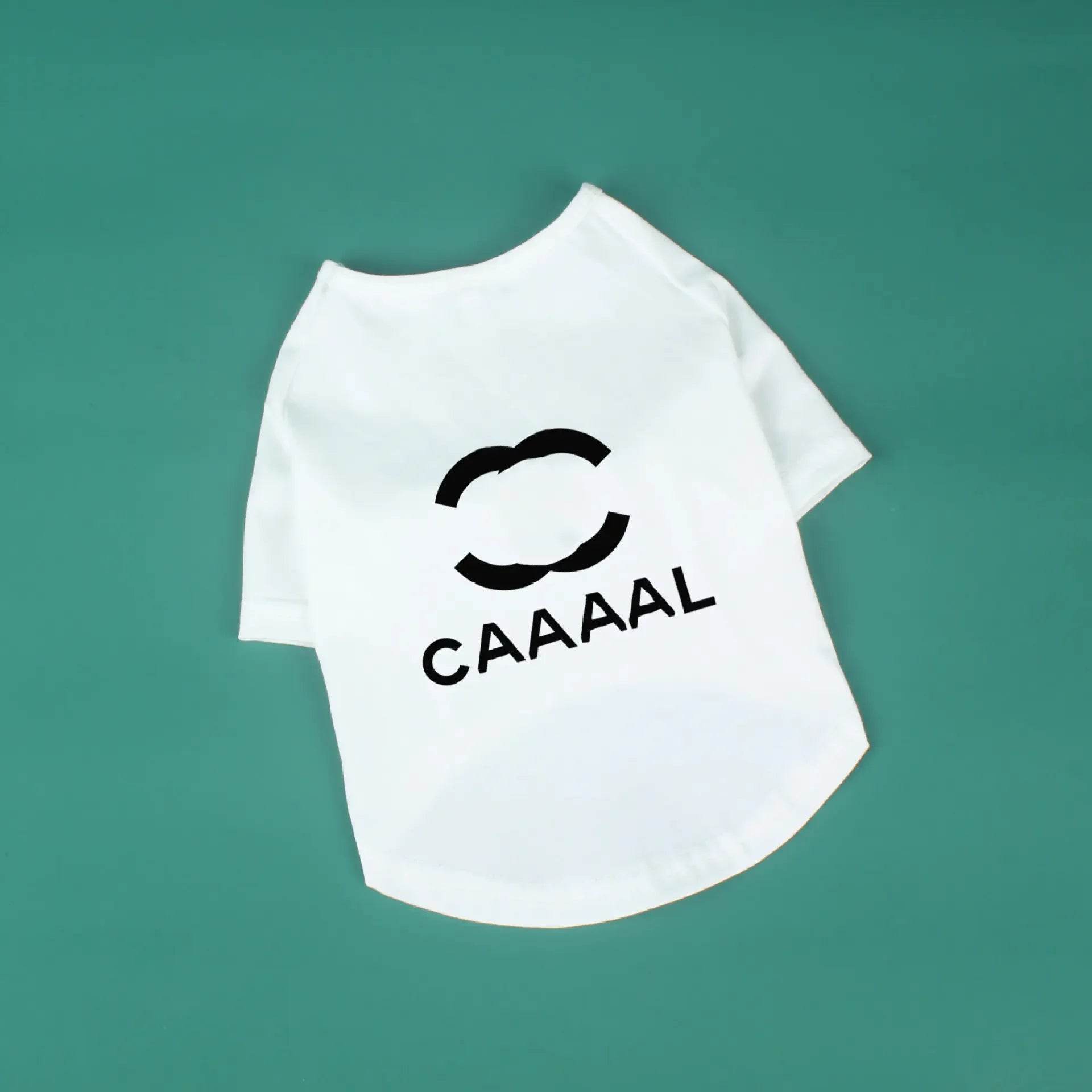 Spring Summer Cotton Stretch Pet Letter T-Shirt - Nai Pet Store