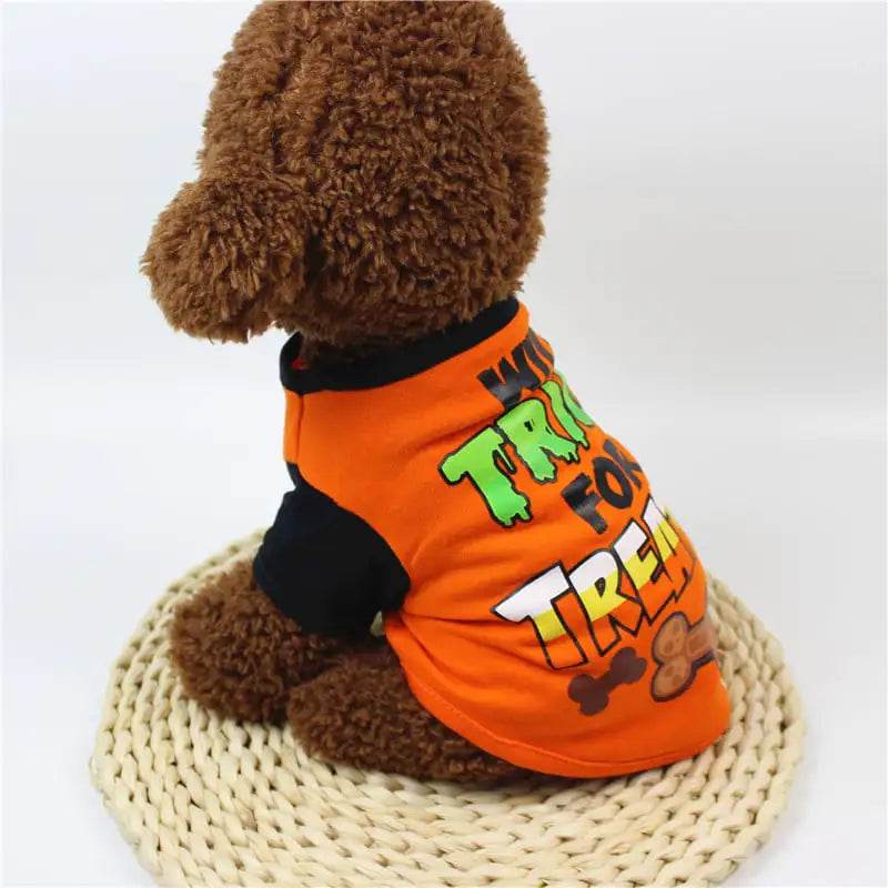 Cartoon Print T-Shirt for Teddy Pet Clothing - Nai Pet Store