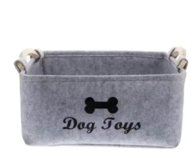 Felt Pet Toy Storage Basket - Nai Pet Store
