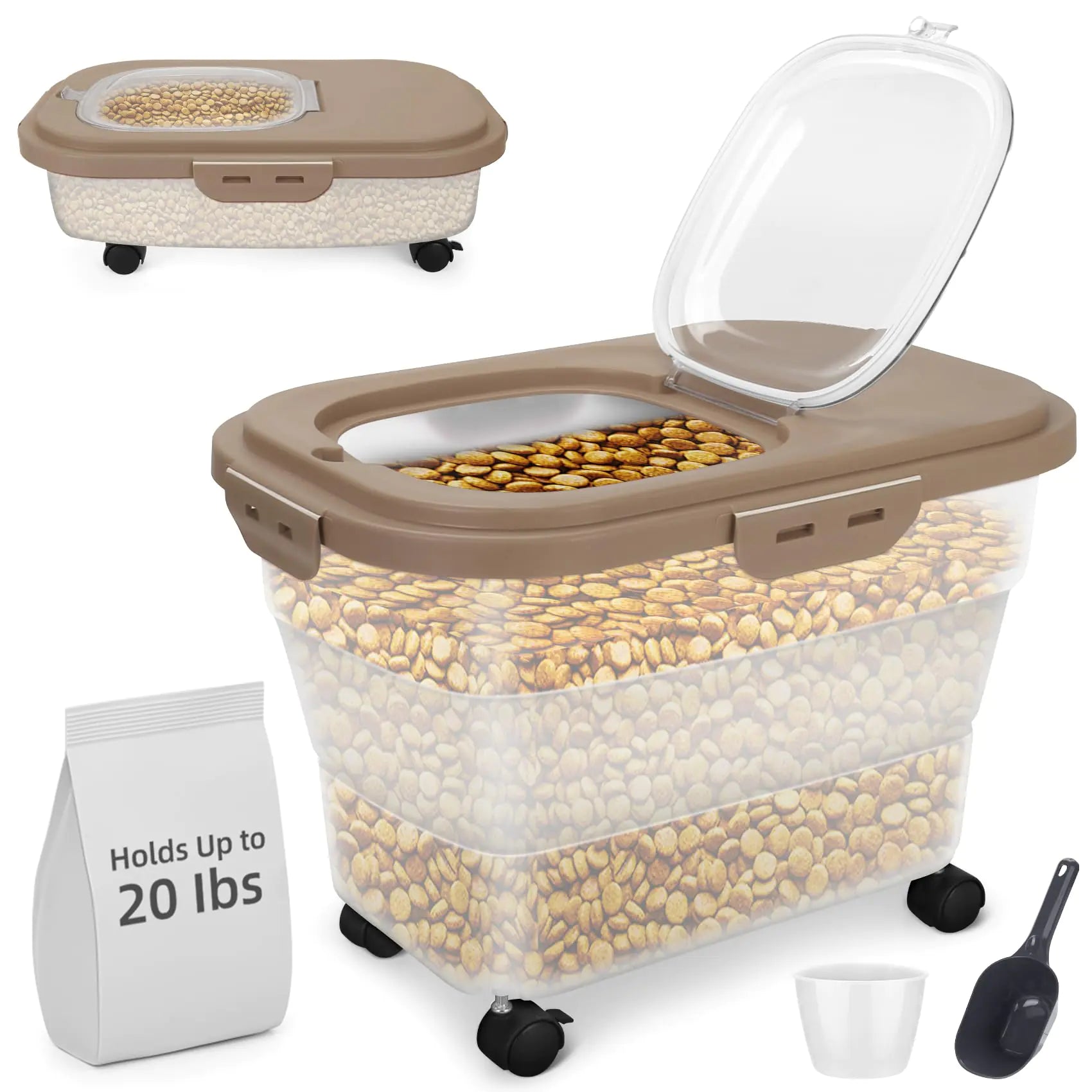 YECERCAN Airtight Pet Food Container