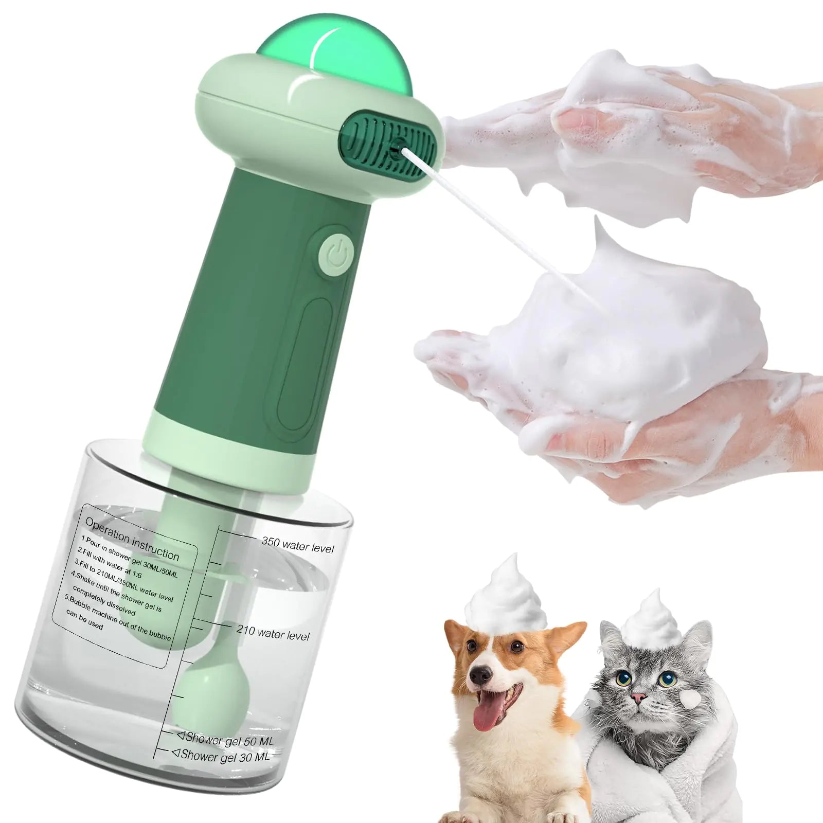 Coocake Electric Dog Shampoo DispenserIPX7
