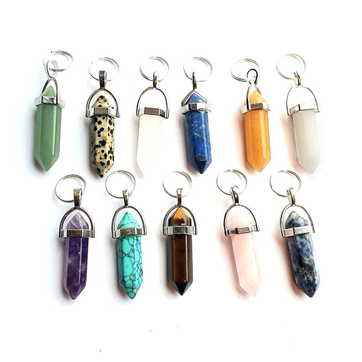 Pointed Crystal Gemstone Pet Dog Charms-0