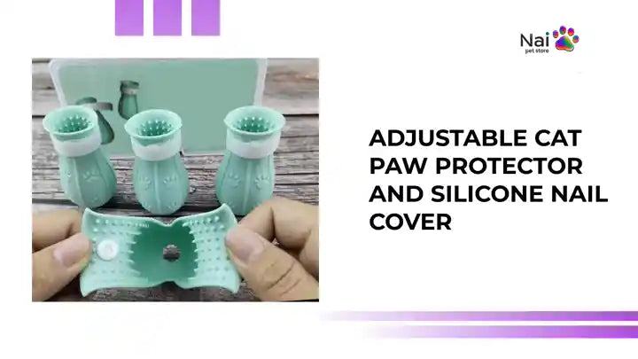 Adjustable Cat Paw Protector and Silicone Nail Cover by@Outfy