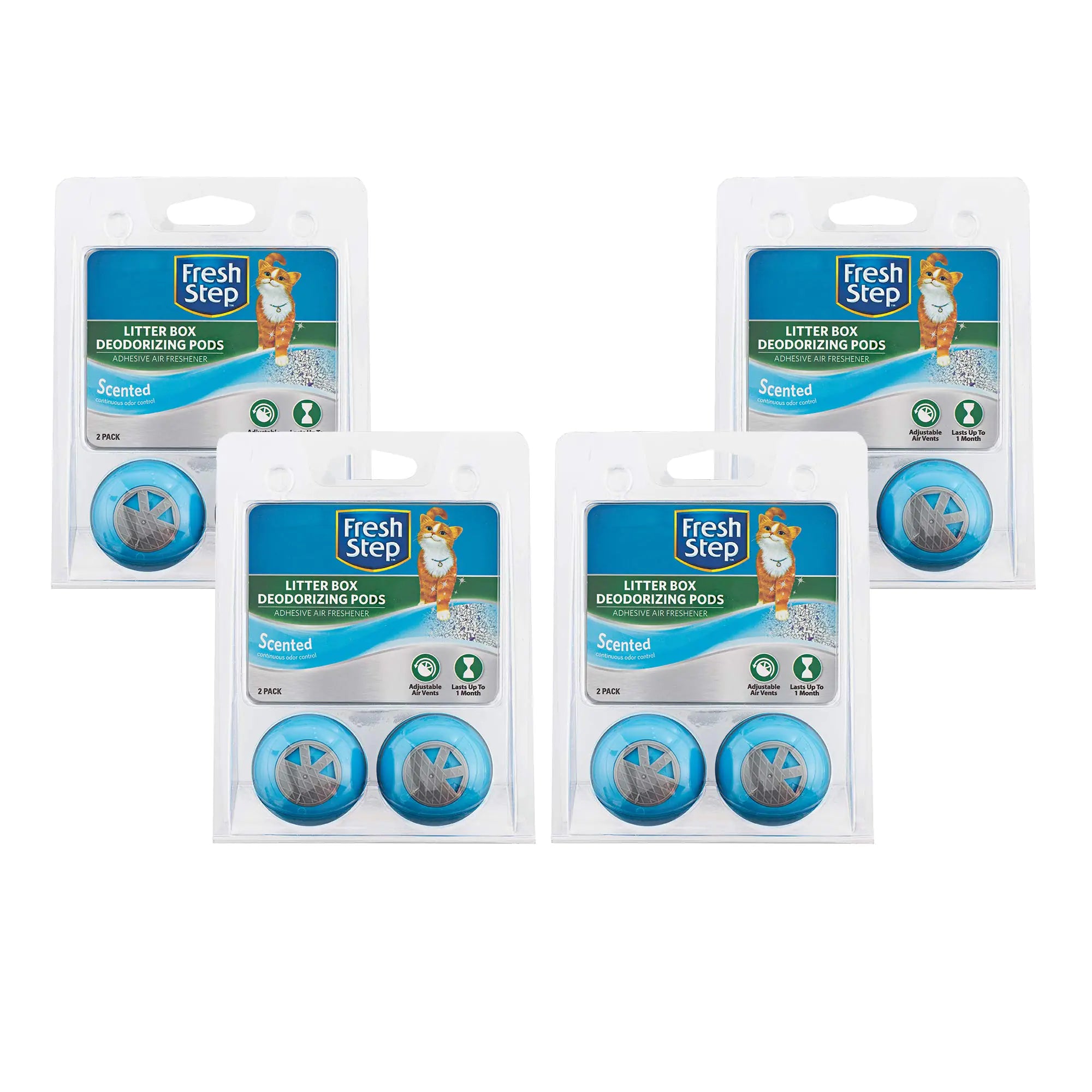 Fresh Step Cat Litter Box Deodorizing Pods  - 4 Pack
