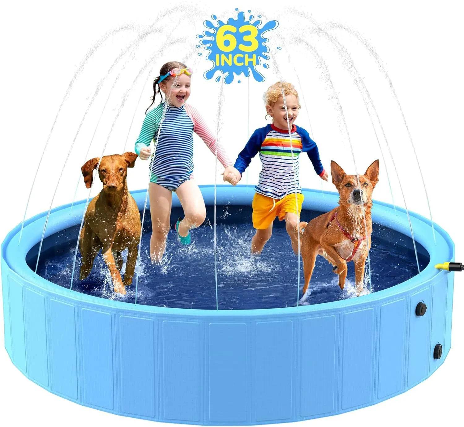 Foldable Pet Splash Pool for Dogs and Bathing Fun - Nai Pet Store
