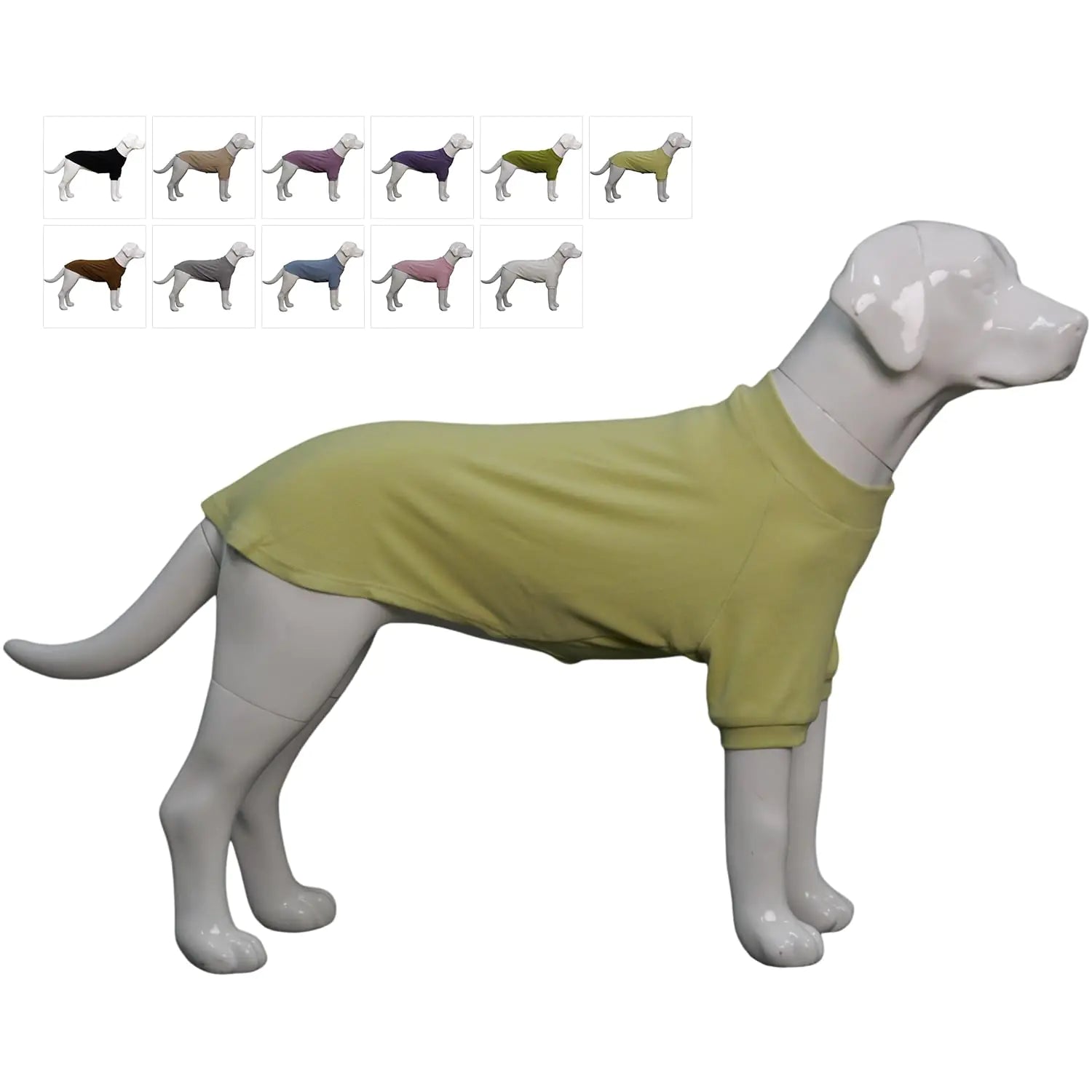 Lovelonglong Ribbed Dog T-Shirt Cotton Knitted