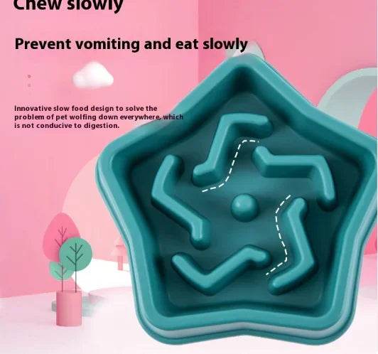 Pet Cat Dog Slow Food Bowl - Nai Pet Store