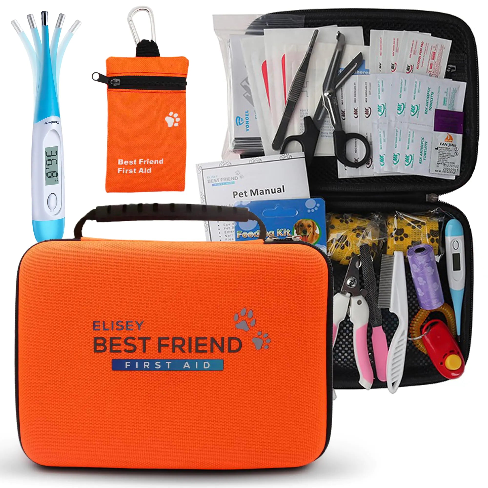 Elisey Pet First Aid Kit for Dogs, Cats and Rabbits