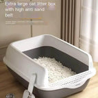 Black / Large cat litter box (free cat litter shovel)
